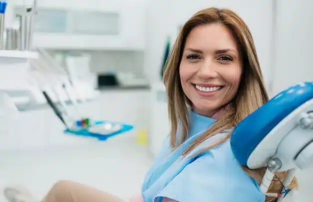 Woman smiling after the General dental practice at Darley Dental Care