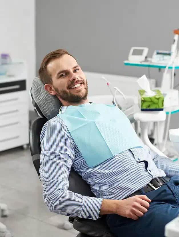 Man before tooth extraction surgery procedure at Darley Dental Care